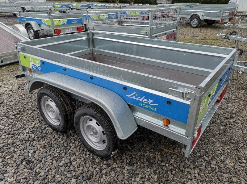 Remolque Florence 233x132x39 + capota ABS + laterales dobles