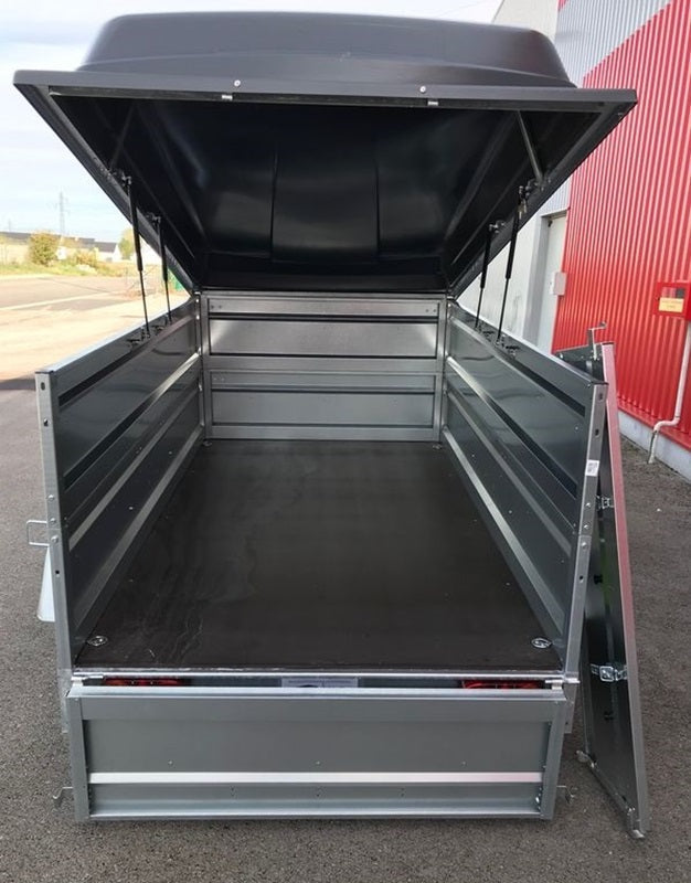 Remolque Lider Florence de 750 kg con capota y laterales dobles