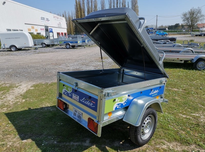 Remolque Alicante + capó abs + rueda de repuesto nueva entregada con 2 años de garantía