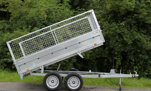 Remolque basculante de doble eje lider 39560 dimensiones útiles: 253 x 147 x 30 cm