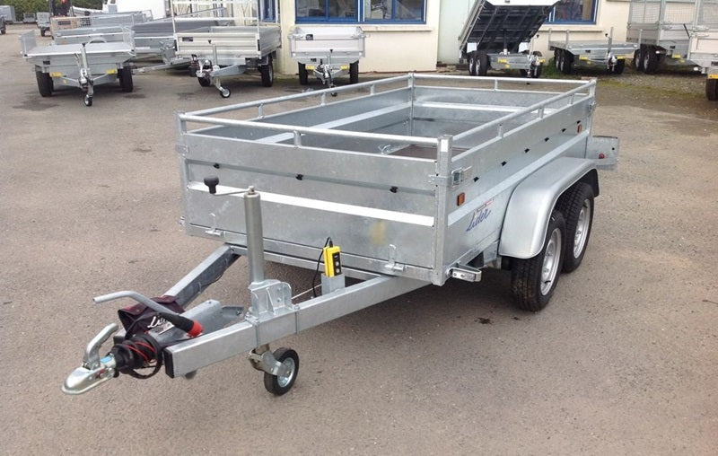 Remolque basculante de alta resistencia Lider, PTAC 1500 kg, ejes dobles con freno nuevos