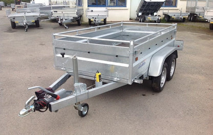 Remolque basculante de alta resistencia Lider, PTAC 1500 kg, ejes dobles con freno nuevos