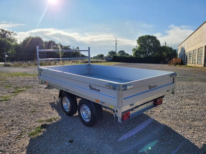 Remolque basculante PW2.3 Debon hidráulico TRIBENNE 2 ejes