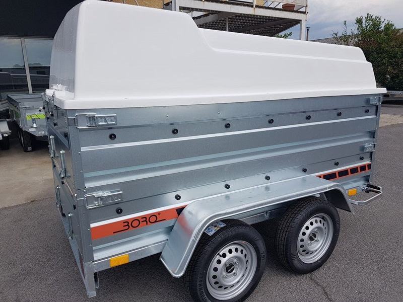 Remolque portaequipajes Boro de 2 ejes y 750 kg: Conducir sin carnet electrónico